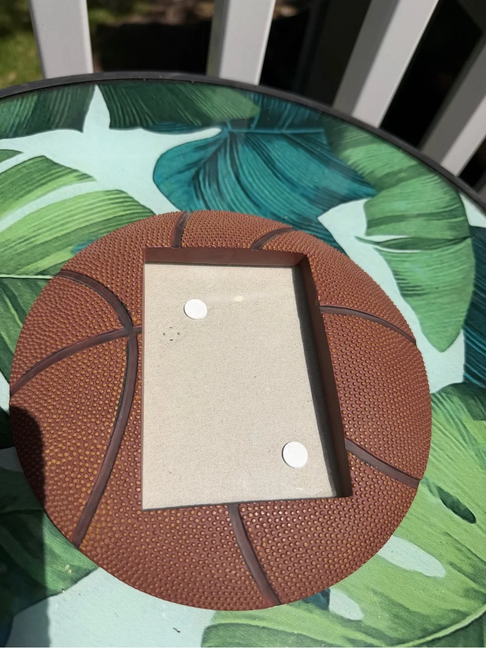 Basketball Shaped Picture Frame